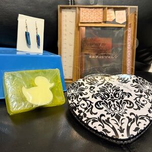 Low Start Brighton Trinket Box, Stationary, Earring & Glycerin Duck Soap Bundle